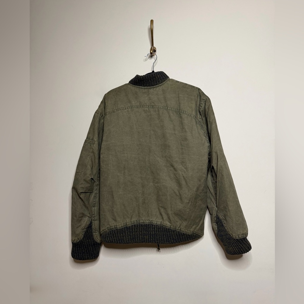 Free People We The Free Jax Washed Bomber in Olive - Picture 6 of 6